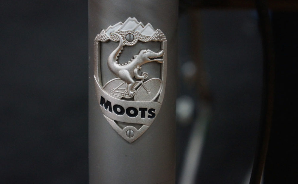 The Moots head badge. Image: 