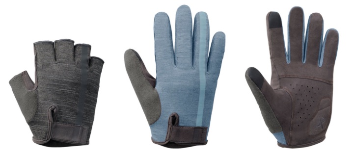 Men's Bike Gloves Large Aegean Blue New Shimano Transit Short Finger 