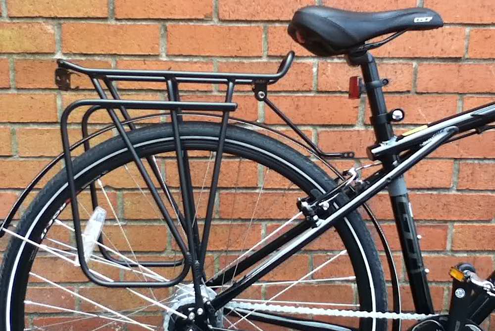 Black Tortec Bike/Cycle/Cycling 700C Wheel Pannier Rack Fitting Kit/Fittings 