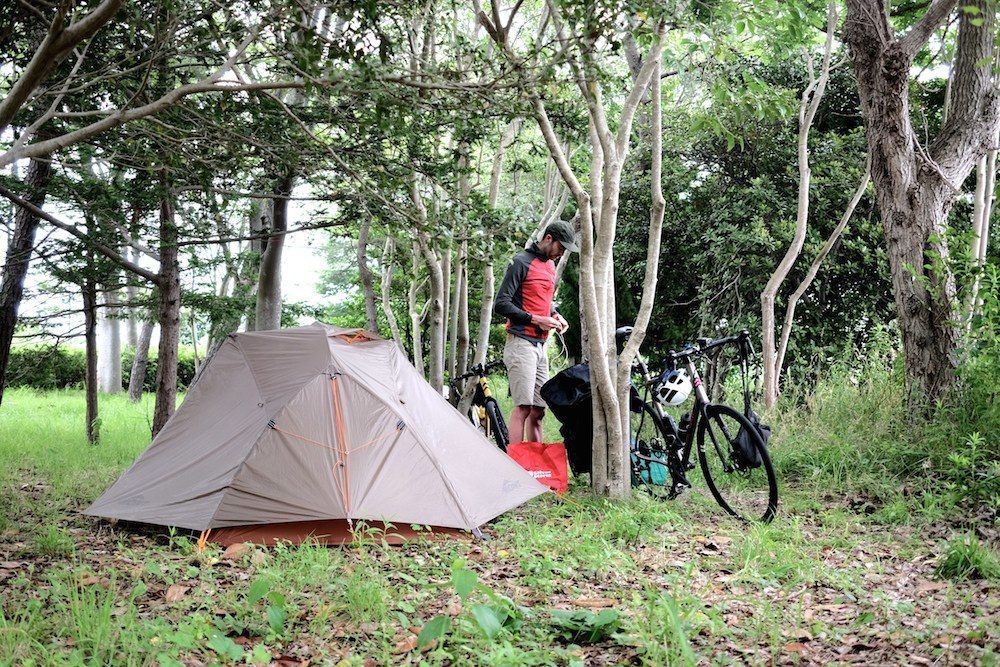 tent bikepacking
